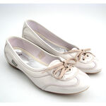 MEXX Leder-Ballerina Weiss