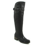 s.Oliver Overkneestiefel Schwarz